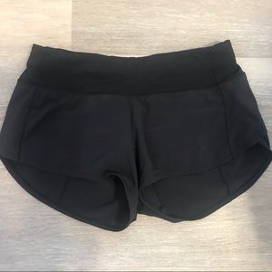 Black Lululemon Speed Up Short